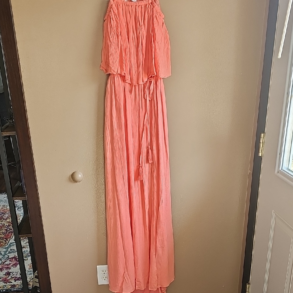 Mustard Seed Coral Maxi Dress